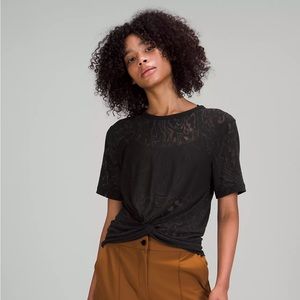 Lululemon Black Knot Top